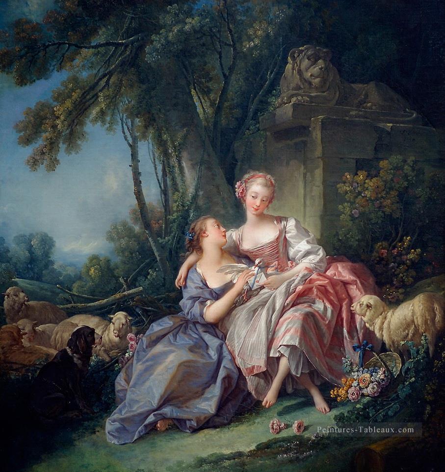 La lettre d’amour François Boucher Peintures à l'huile